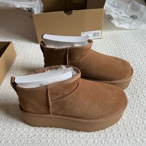 UGG Tan Ankle Boots